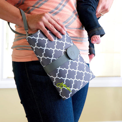 Diaper Changing Clutch, Stone Arbor