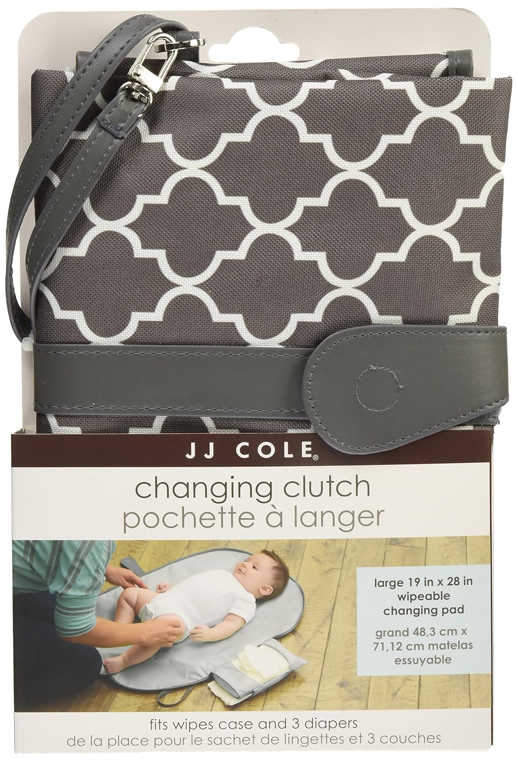 Diaper Changing Clutch, Stone Arbor