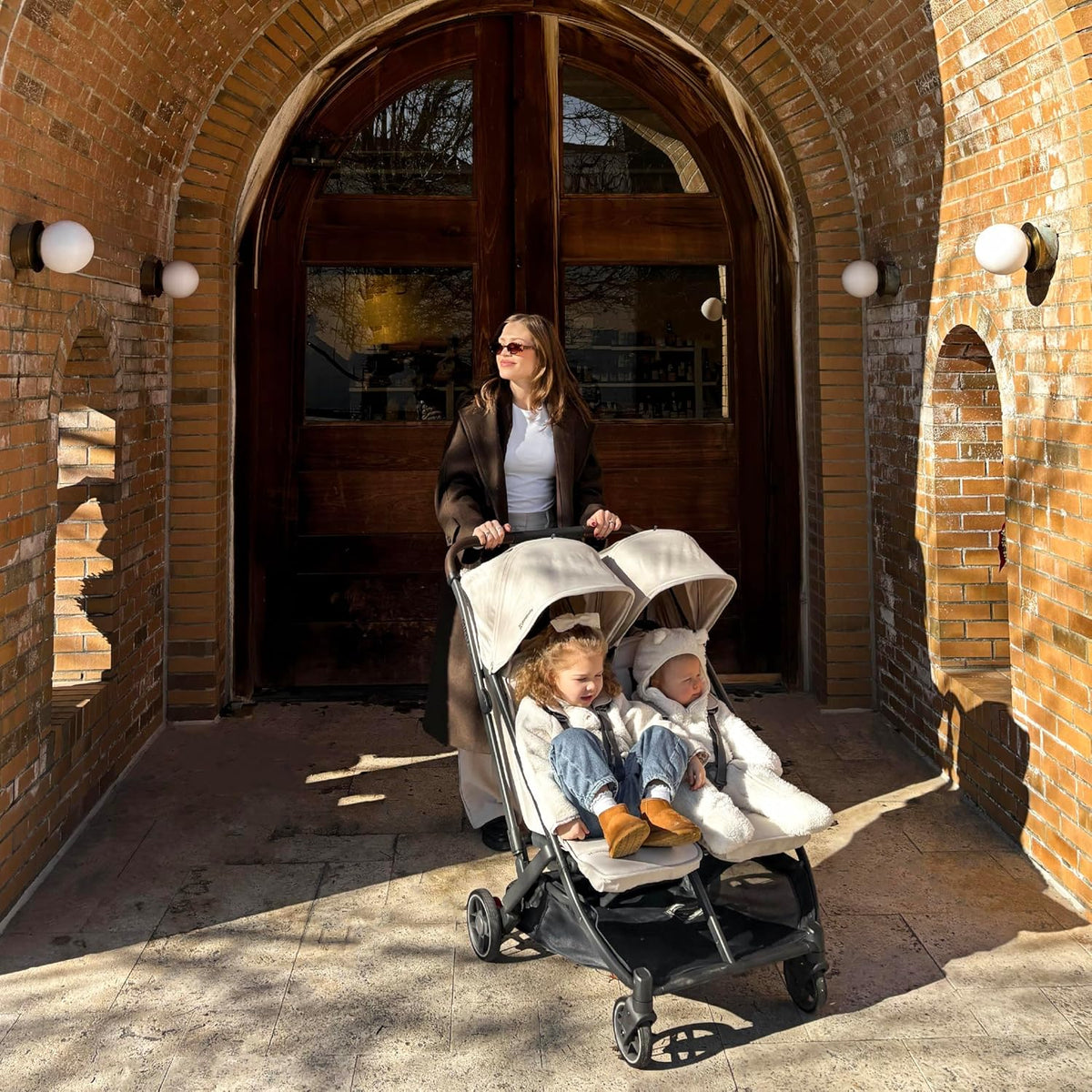 Minu Duo Side-by-Side Double Stroller - Light & Compact - James