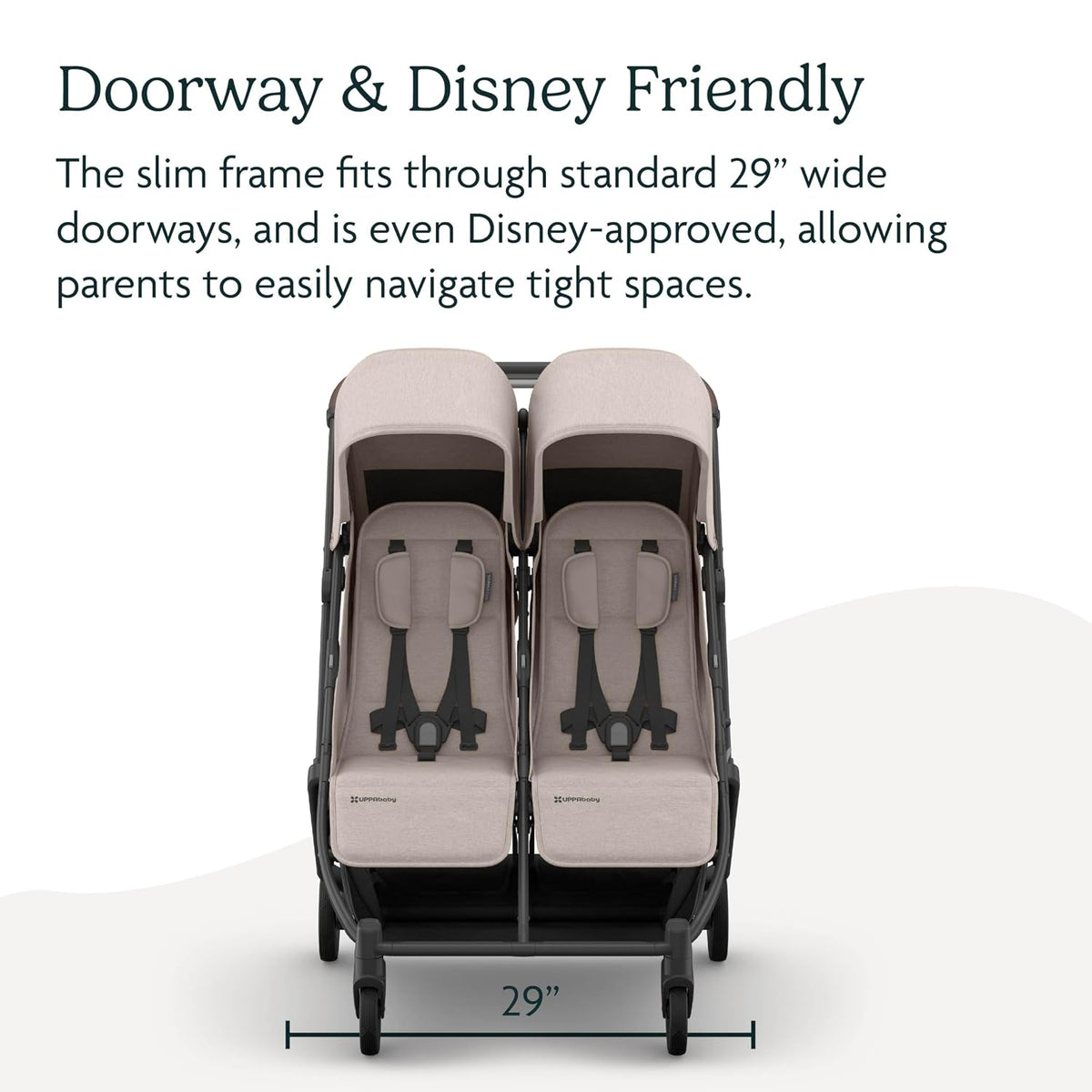 Minu Duo Side-by-Side Double Stroller - Light & Compact - James