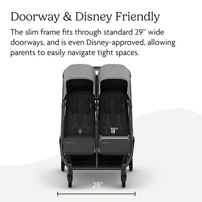 Minu Duo Side-by-Side Double Stroller - Light & Compact - James