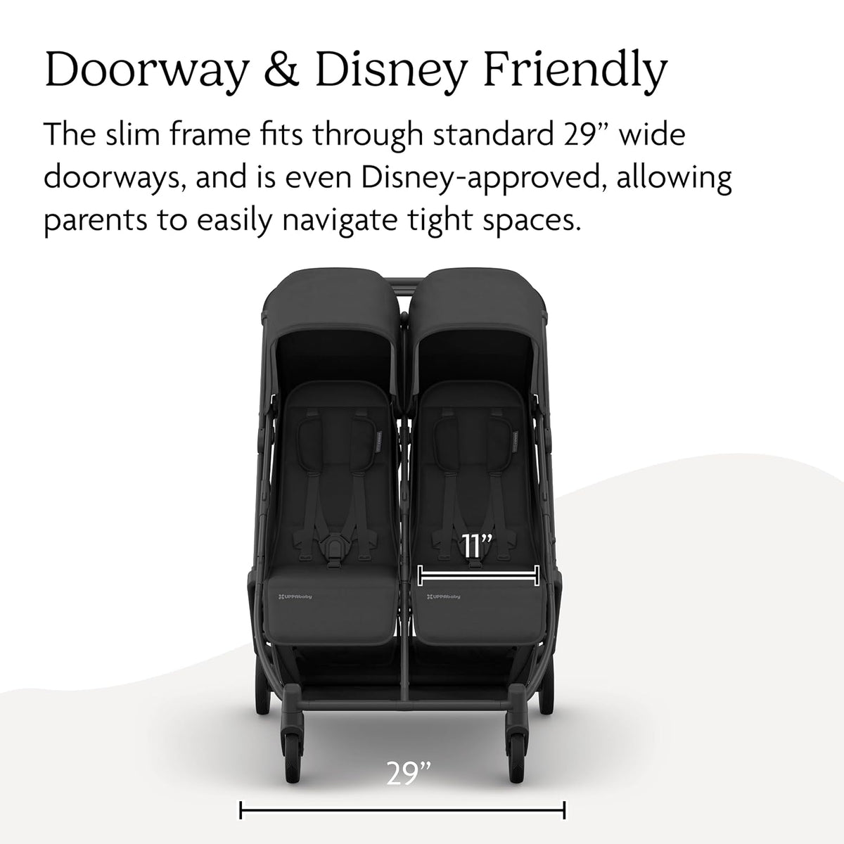 Minu Duo Side-by-Side Double Stroller - Light & Compact - James