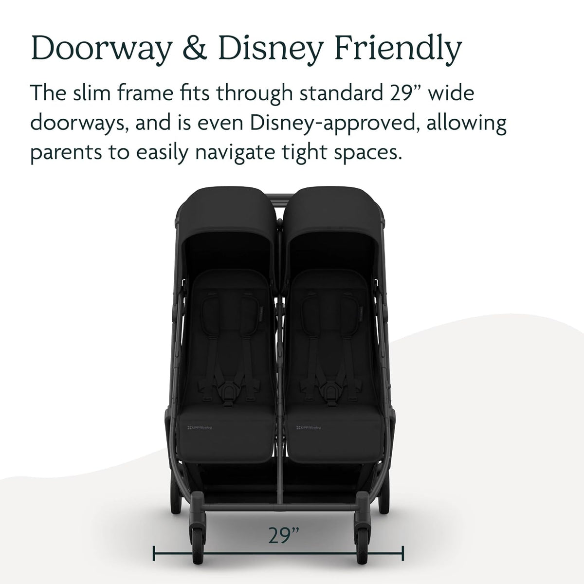 Minu Duo Side-by-Side Double Stroller - Light & Compact - James