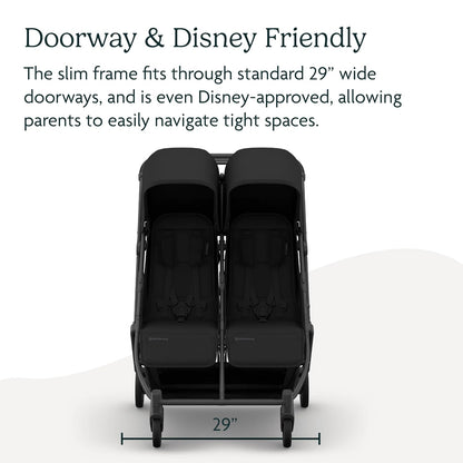 Minu Duo Side-by-Side Double Stroller - Light & Compact - James