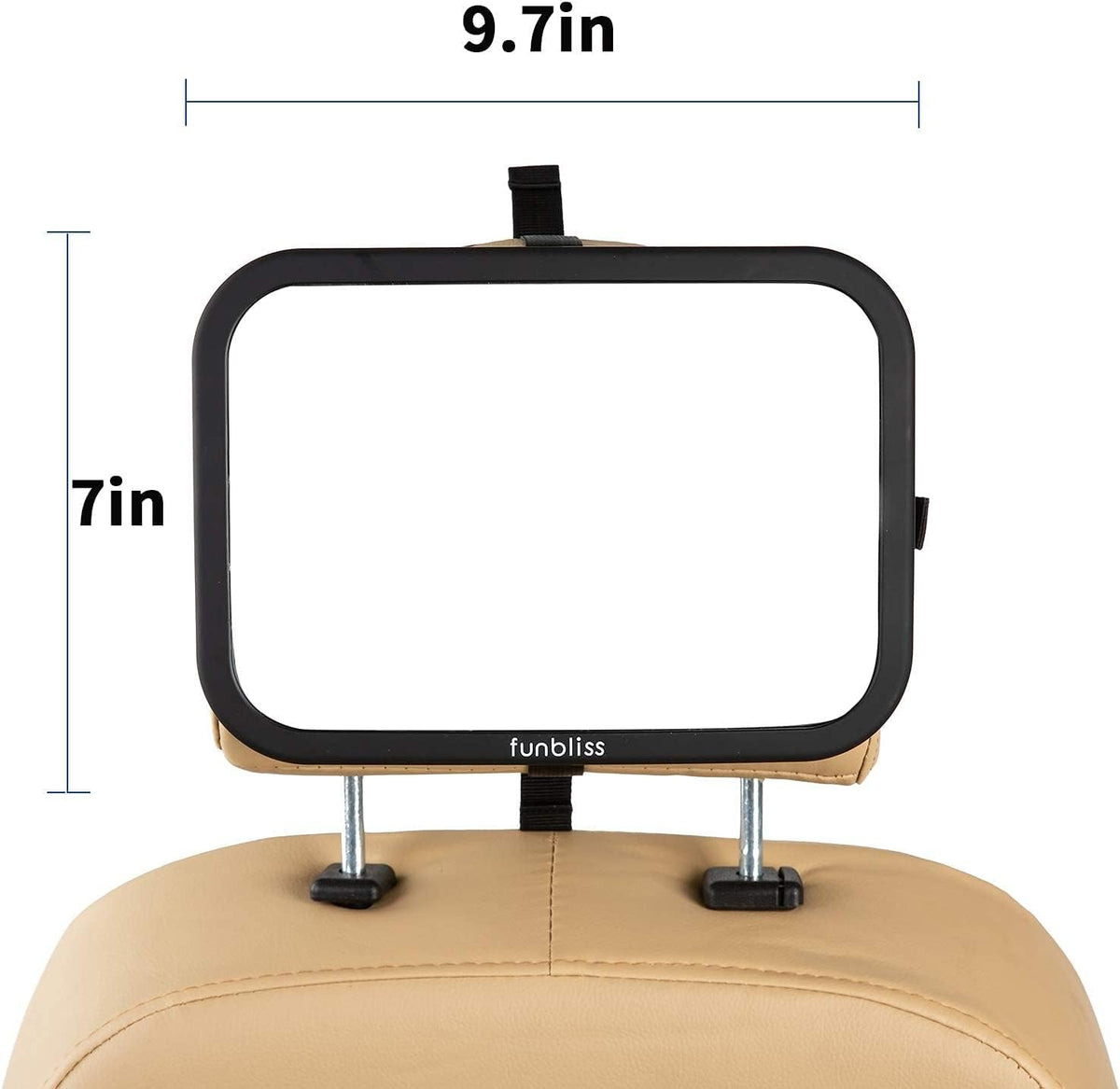 Baby Car Mirror Backseat, Black