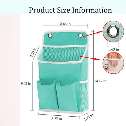 Hanging Basket for Organizing, Wall Organizer with Pockets and Over The Door Organizer，Can for Home, Closet, Office and Camper (2 White)