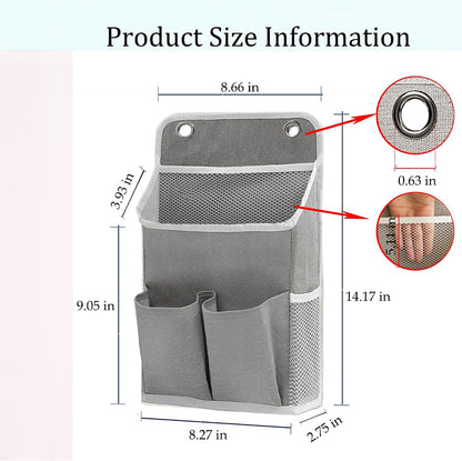 Hanging Basket for Organizing, Wall Organizer with Pockets and Over The Door Organizer，Can for Home, Closet, Office and Camper (2 White)