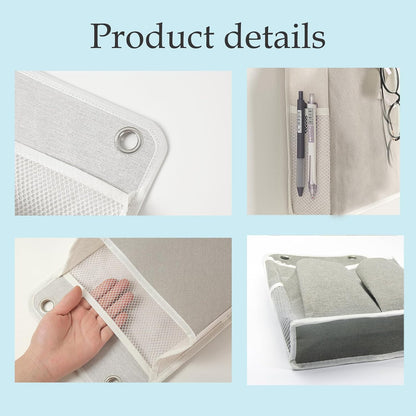 Hanging Basket for Organizing, Wall Organizer with Pockets and Over The Door Organizer，Can for Home, Closet, Office and Camper (2 White)