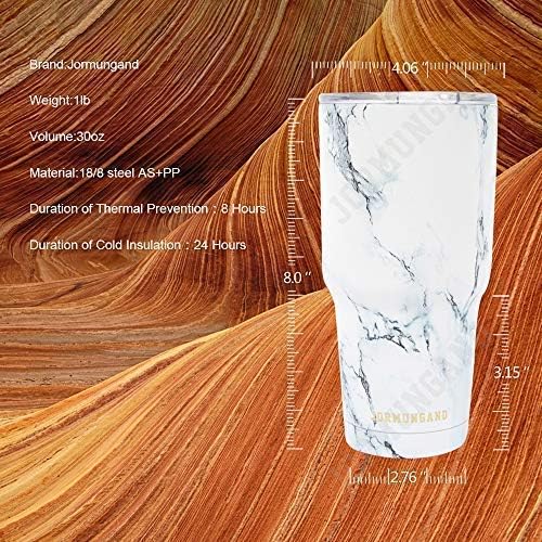 40 oz Tumbler with Handle and Straw, Vacuum Insulated Stainless Steel Cup & Water Bottle, Leakproof Lid, BPA-Free, Cup Holder Friendly for Travel, Keeps Drinks Hot & Cold White