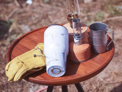 40 oz Tumbler with Handle and Straw, Vacuum Insulated Stainless Steel Cup & Water Bottle, Leakproof Lid, BPA-Free, Cup Holder Friendly for Travel, Keeps Drinks Hot & Cold White