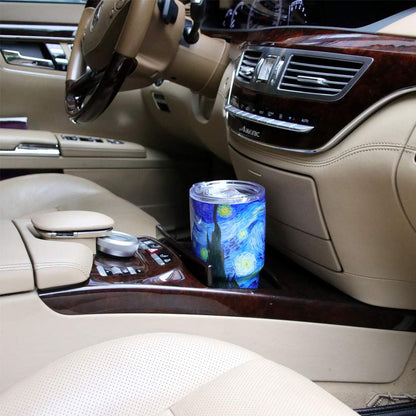 40 oz Tumbler with Handle and Straw, Vacuum Insulated Stainless Steel Cup & Water Bottle, Leakproof Lid, BPA-Free, Cup Holder Friendly for Travel, Keeps Drinks Hot & Cold White