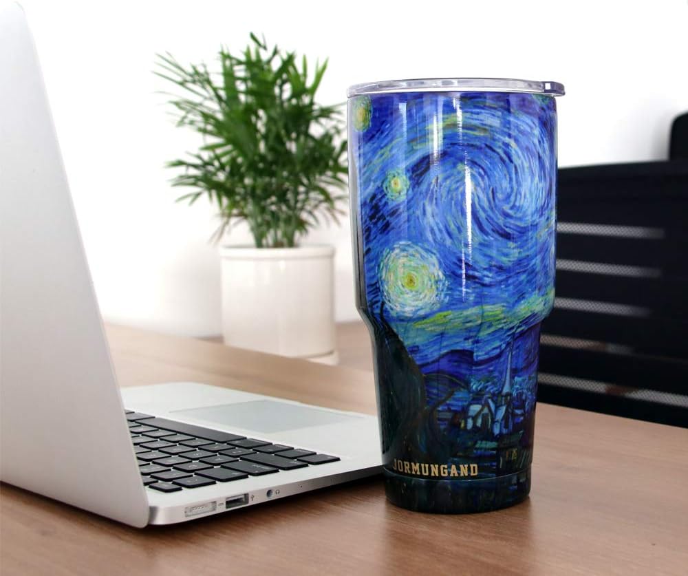 40 oz Tumbler with Handle and Straw, Vacuum Insulated Stainless Steel Cup & Water Bottle, Leakproof Lid, BPA-Free, Cup Holder Friendly for Travel, Keeps Drinks Hot & Cold White