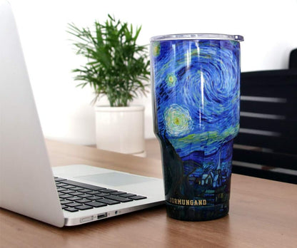 40 oz Tumbler with Handle and Straw, Vacuum Insulated Stainless Steel Cup & Water Bottle, Leakproof Lid, BPA-Free, Cup Holder Friendly for Travel, Keeps Drinks Hot & Cold White