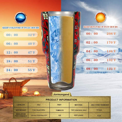 40 oz Tumbler with Handle and Straw, Vacuum Insulated Stainless Steel Cup & Water Bottle, Leakproof Lid, BPA-Free, Cup Holder Friendly for Travel, Keeps Drinks Hot & Cold White