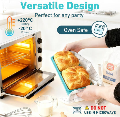Silicone Freezer Tray With Lid Soup Freezer Container Molds with Steel Reinforced Rim Ice Cube Freezer Molds for Soup, Sauce, Leftovers, Homemade Meal Prep Containers Portion Control Food Storage