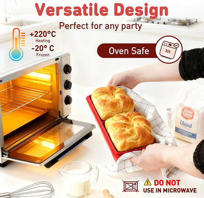 Silicone Freezer Tray With Lid Soup Freezer Container Molds with Steel Reinforced Rim Ice Cube Freezer Molds for Soup, Sauce, Leftovers, Homemade Meal Prep Containers Portion Control Food Storage
