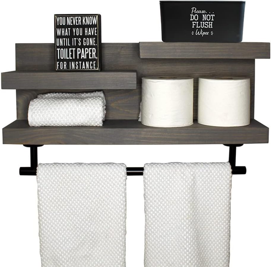 Please DO NOT Flush Wipes Container Holder,8.2"L x 4.9"W x 3.9"H