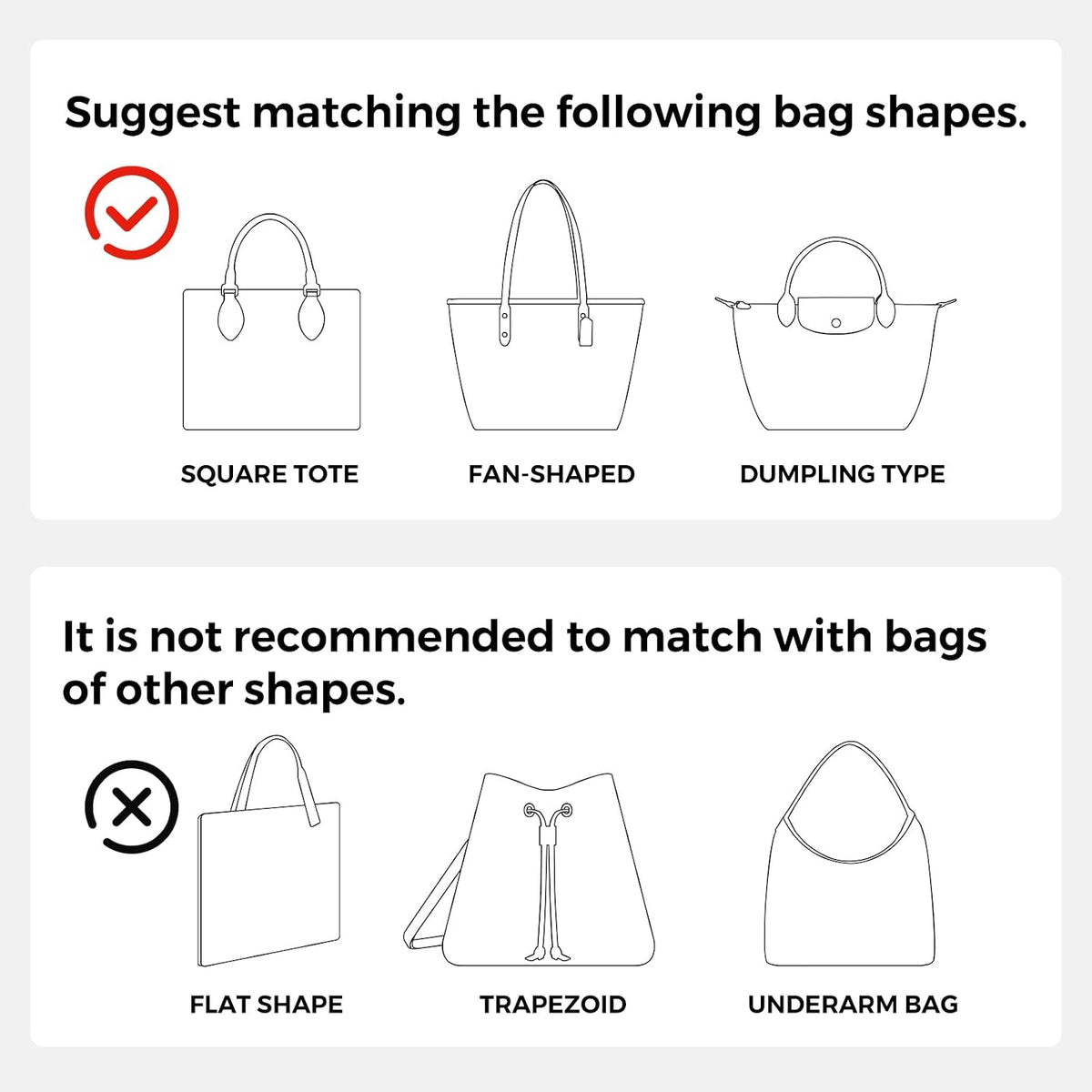 Small Purse Organizer Insert with Zipper, Lightweight Handbag Organizer Insert with Handle, Multiple Pockets for Small Items, Bag Organizer Insert for Tote & Handbags，Red
