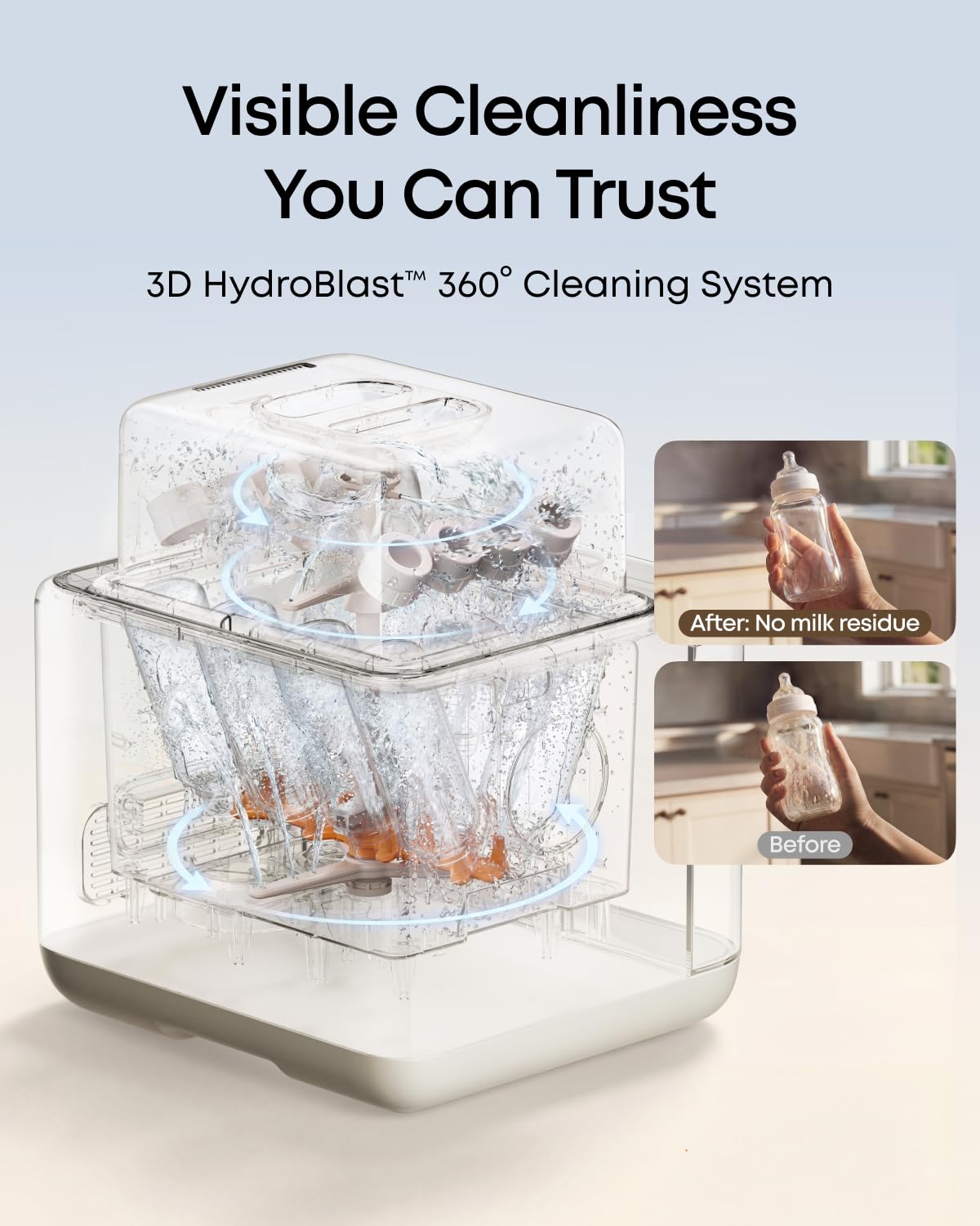 eufy Baby Bottle Washer S1, All-in-One, Sterilizer & Dryer, Pump Parts