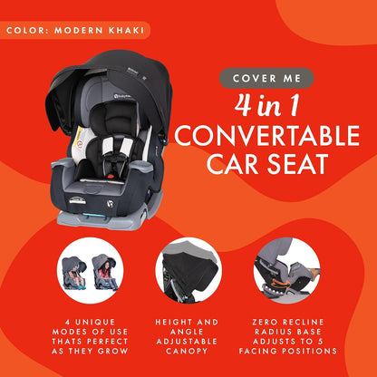 Cover Me™ 4-in-1 Convertible Car Seat