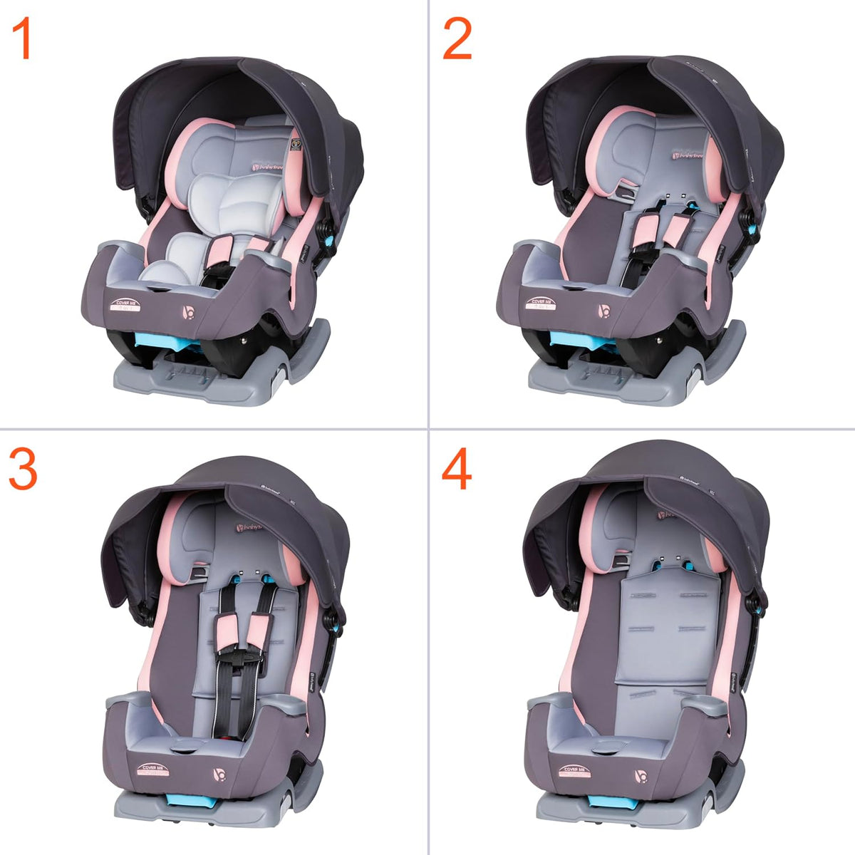 Cover Me™ 4-in-1 Convertible Car Seat