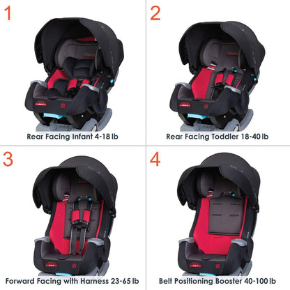 Cover Me™ 4-in-1 Convertible Car Seat