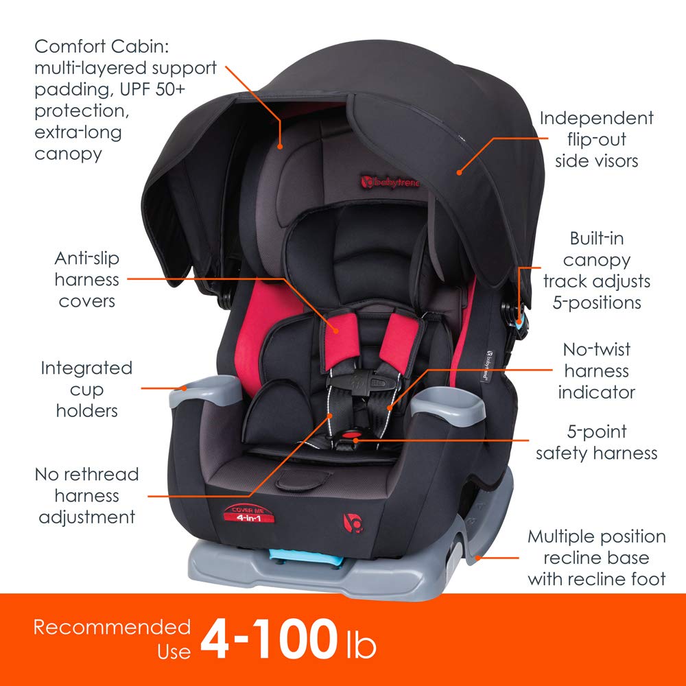 Cover Me™ 4-in-1 Convertible Car Seat
