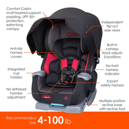 Cover Me™ 4-in-1 Convertible Car Seat