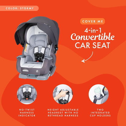 Cover Me™ 4-in-1 Convertible Car Seat