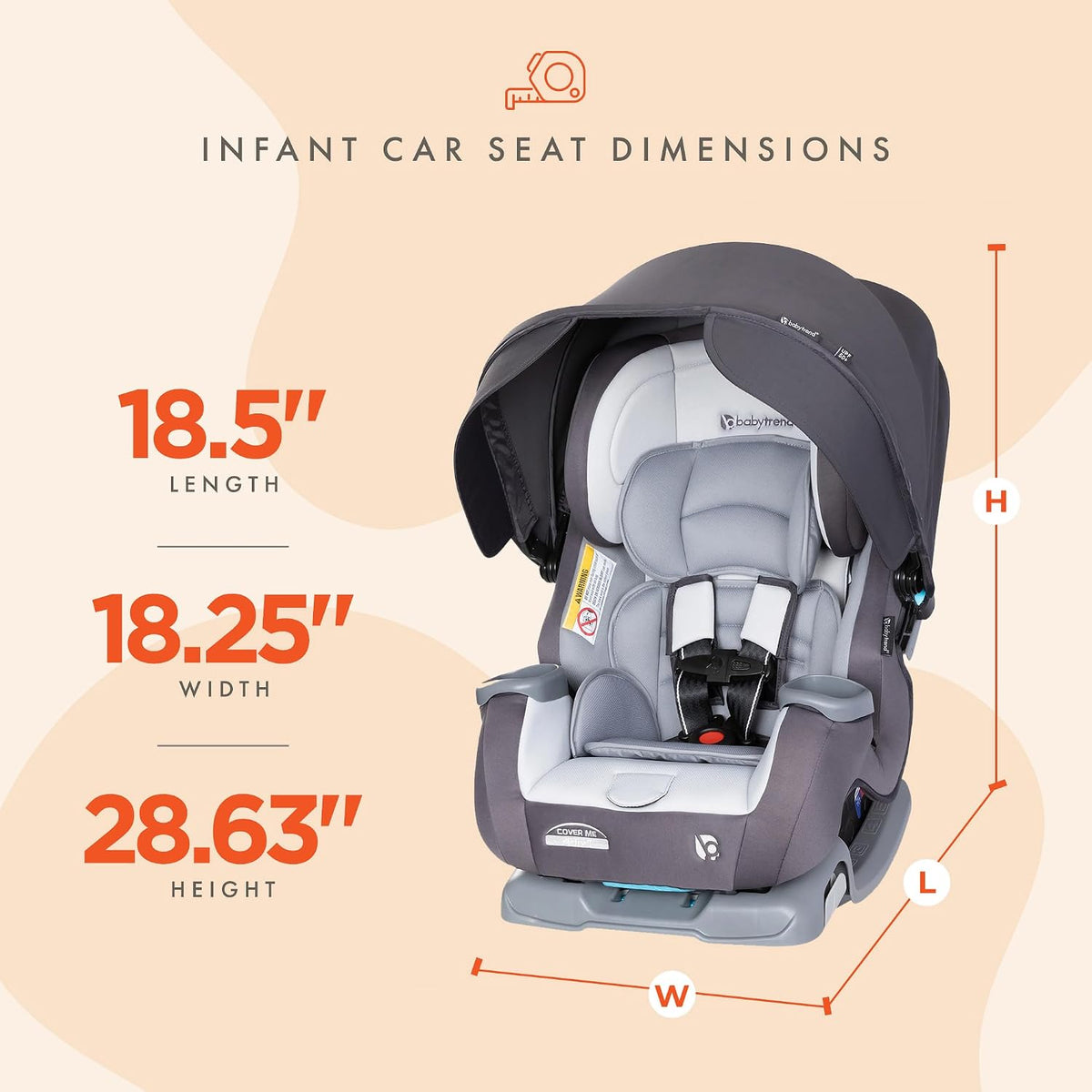 Cover Me™ 4-in-1 Convertible Car Seat