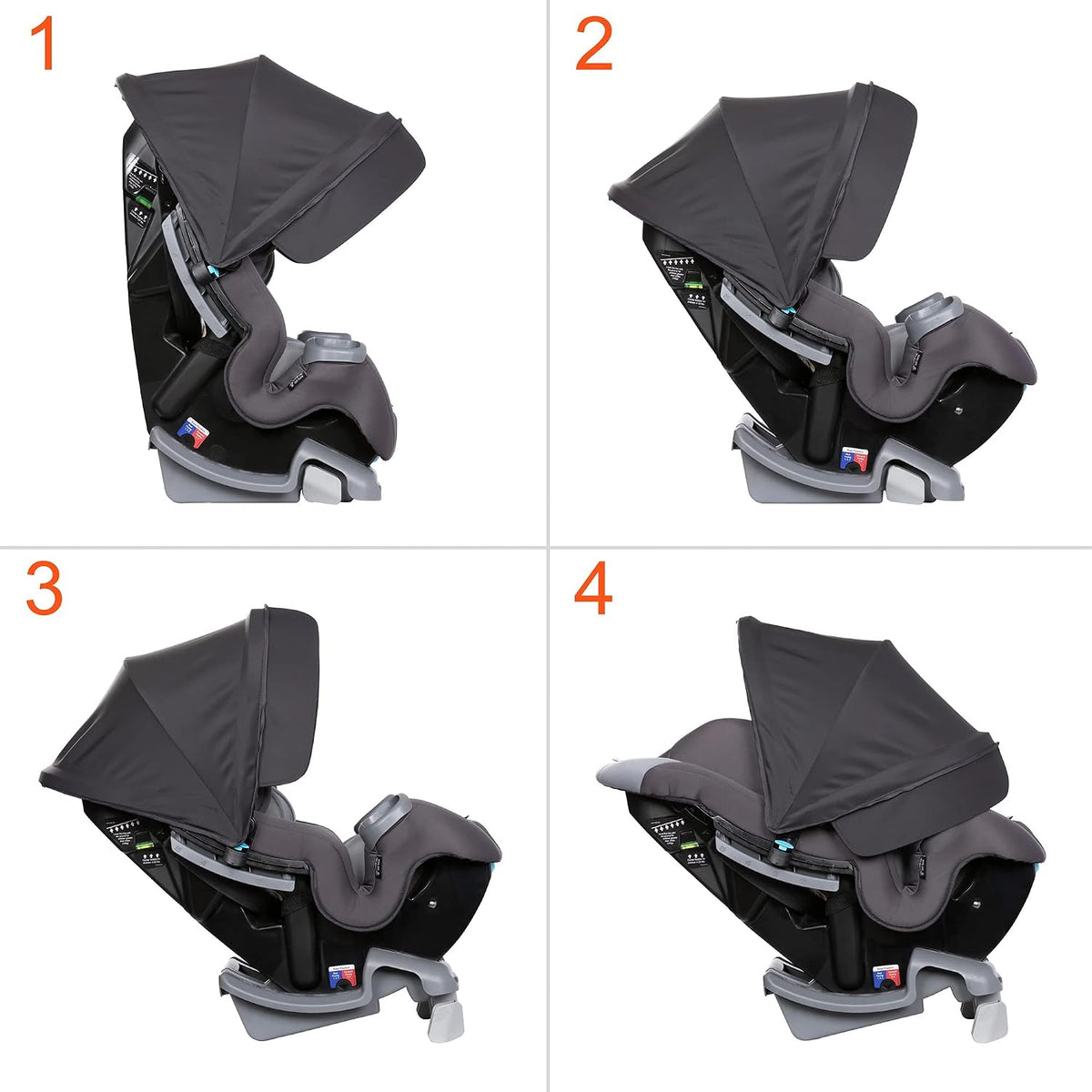 Cover Me™ 4-in-1 Convertible Car Seat