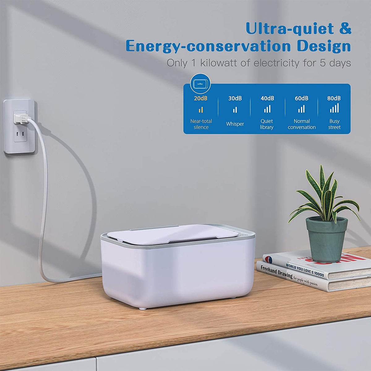 Baby Wipe Warmer & Dispenser, Even Heating Wipes Warmer with Moisture Lock