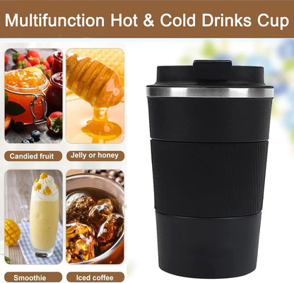 Coffee Mug 12oz - Insulated Travel Mug Spill Proof with Leakproof Lid Vacuum Stainless Steel Travel Coffee Mug Water Tumbler to GO, Reusable Coffee Cup for Men and Women for Hot & Cold Drinks