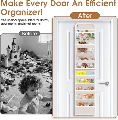 Over The Door Organizer Storage behind Door Hanging Organizer for Nursery