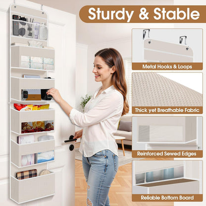 Over The Door Organizer Storage behind Door Hanging Organizer for Nursery