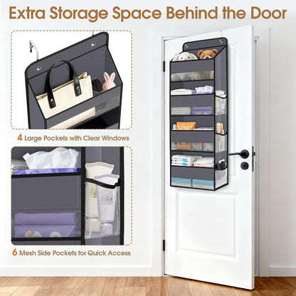 Over The Door Organizer Storage behind Door Hanging Organizer for Nursery