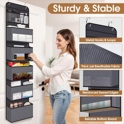 Over The Door Organizer Storage behind Door Hanging Organizer for Nursery