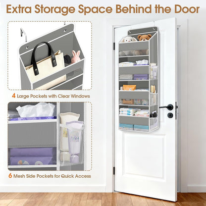 Over The Door Organizer Storage behind Door Hanging Organizer for Nursery