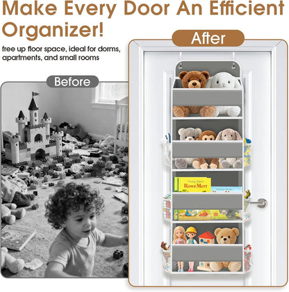 Over The Door Organizer Storage behind Door Hanging Organizer for Nursery