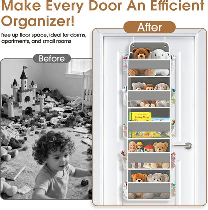 Over The Door Organizer Storage behind Door Hanging Organizer for Nursery