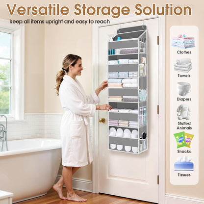 Over The Door Organizer Storage behind Door Hanging Organizer for Nursery