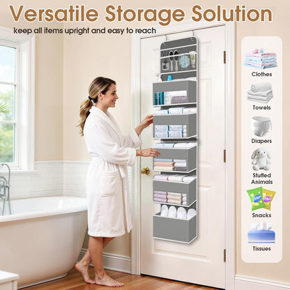 Over The Door Organizer Storage behind Door Hanging Organizer for Nursery