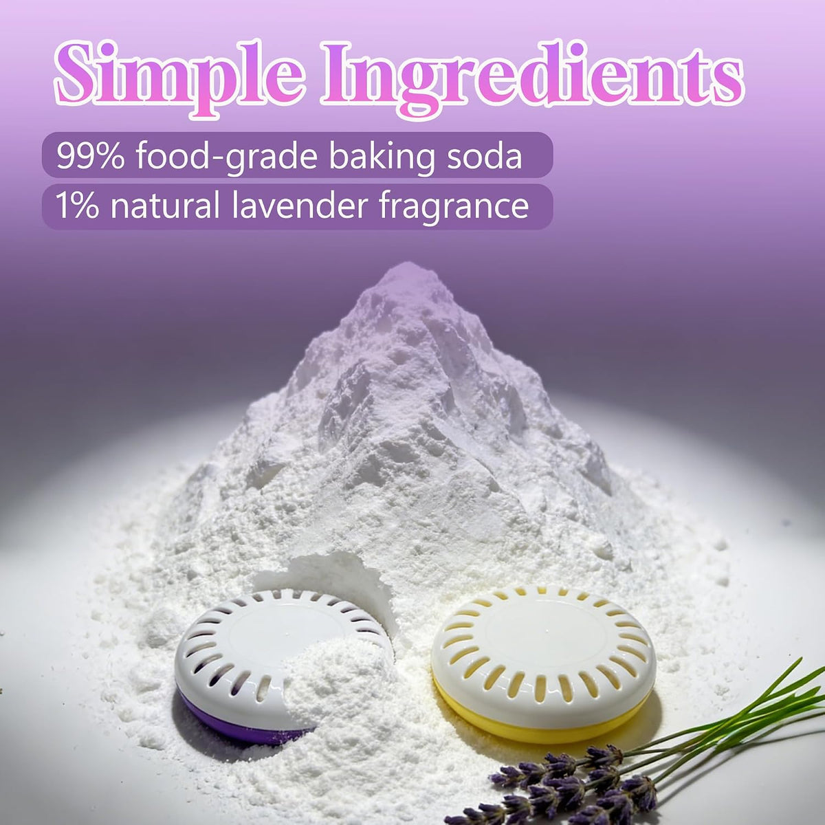 Natural Baking Soda Cartridge for Diaper Pail, Lavender Scented