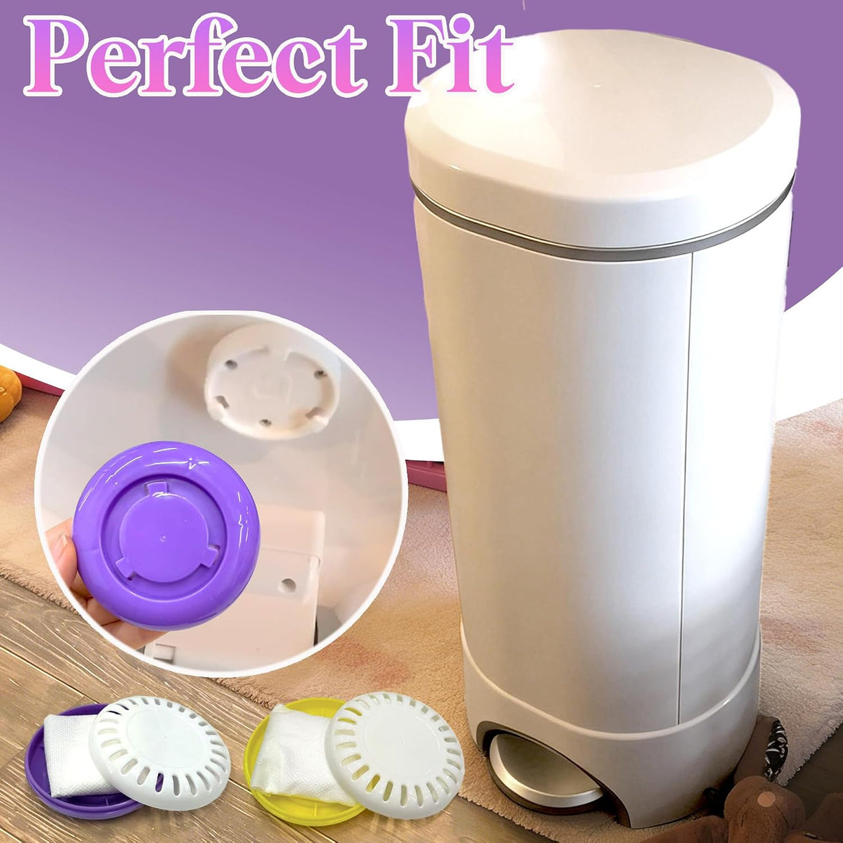 Natural Baking Soda Cartridge for Diaper Pail, Lavender Scented
