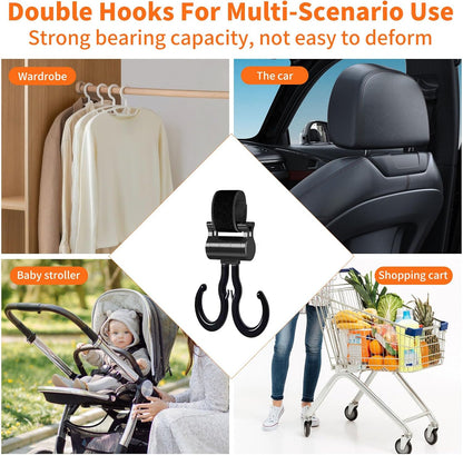 3-in-1 Stroller Cup Holder with Double Hooks, with Phone Stand, Folding Into A Single Cup Holder, Suitable for Wheelchairs, Strollers, Bicycles, Walkers, Scooter