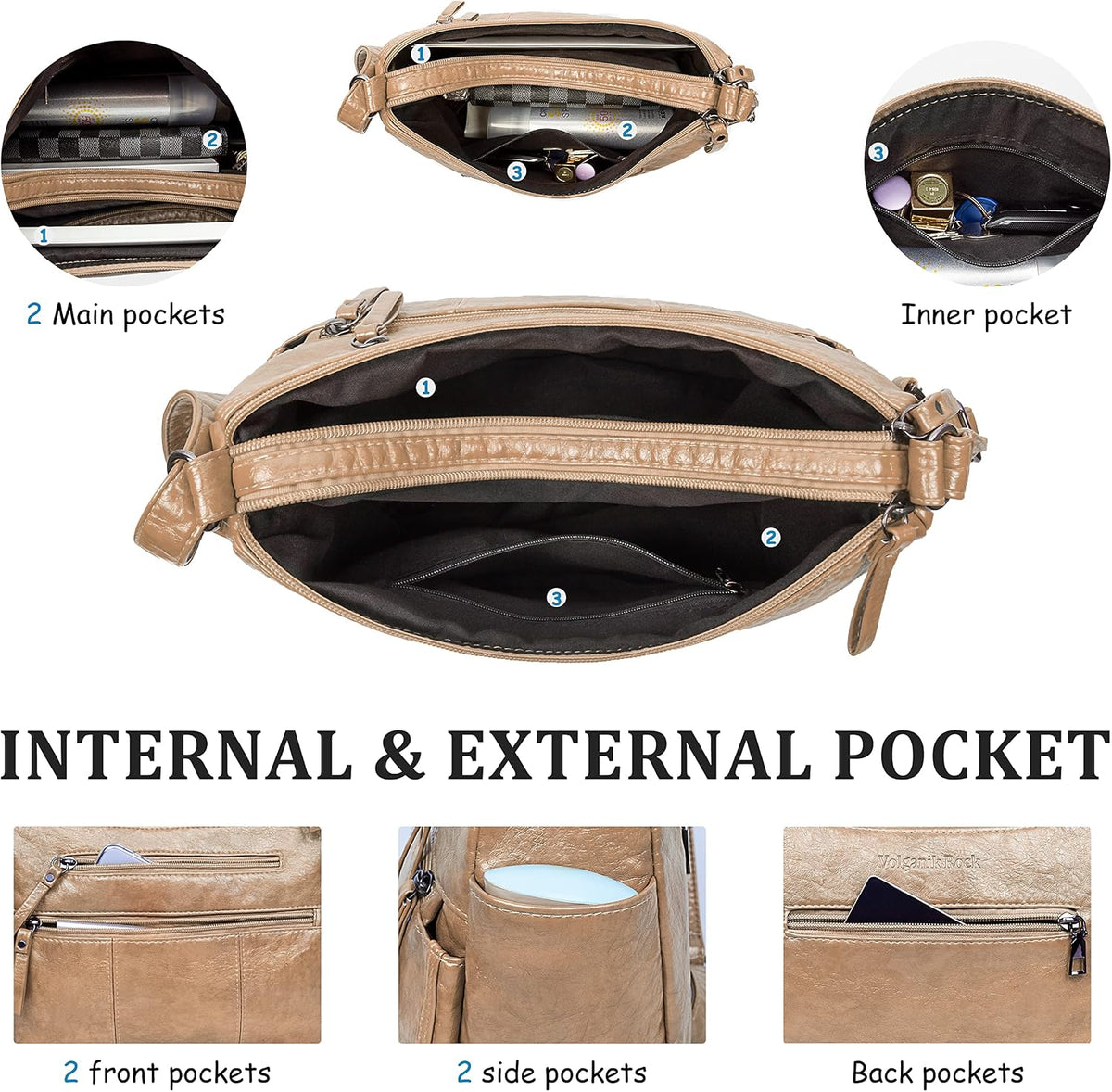 Purses for Women Soft PU Leather Shoulder Bag Ladies Crossbody Purse and handbags Lightweight Pocketbook
