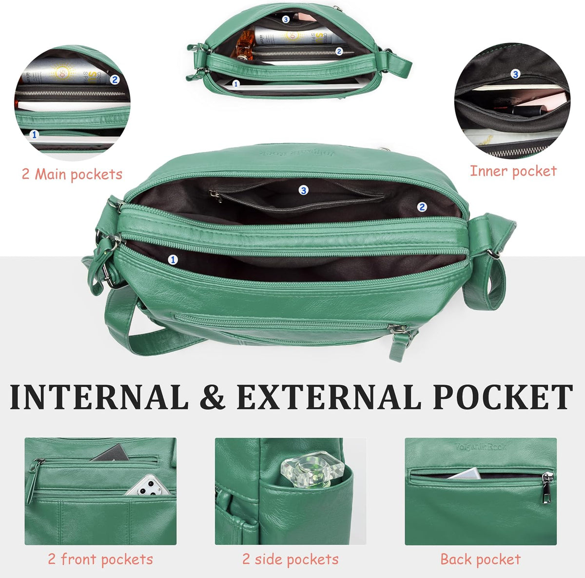 Purses for Women Soft PU Leather Shoulder Bag Ladies Crossbody Purse and handbags Lightweight Pocketbook
