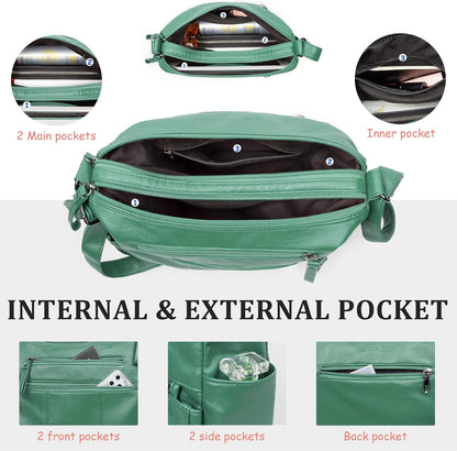 Purses for Women Soft PU Leather Shoulder Bag Ladies Crossbody Purse and handbags Lightweight Pocketbook