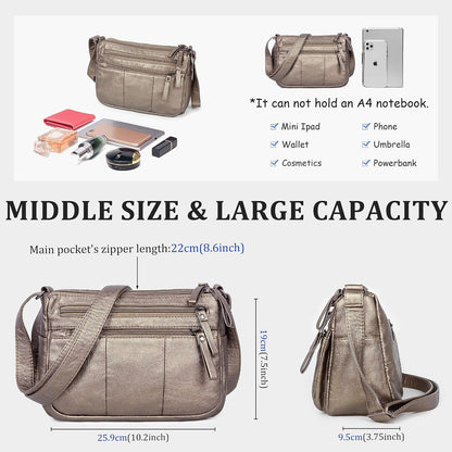 Purses for Women Soft PU Leather Shoulder Bag Ladies Crossbody Purse and handbags Lightweight Pocketbook