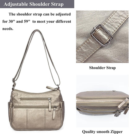 Purses for Women Soft PU Leather Shoulder Bag Ladies Crossbody Purse and handbags Lightweight Pocketbook